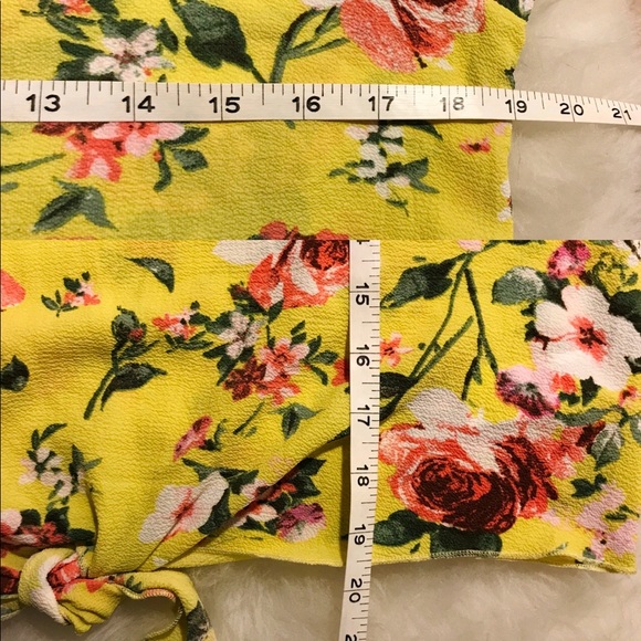 Revamped Premium Collection Yellow Floral Blouse - Picture 8 of 8